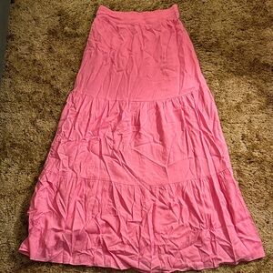 Buddy Love Vibrant Pink Maxi Skirt
